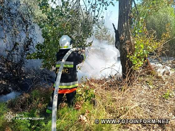 На Кіровоградщині ліквідовано 18 пожеж в екосистемі, на одній з них травмувався підліток (ФОТО)
